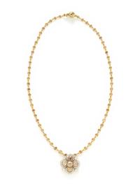 T. B. STARR, COLORED DIAMOND AND DIAMOND NECKLACE