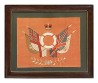 A Chinese Export British Naval Embroidery