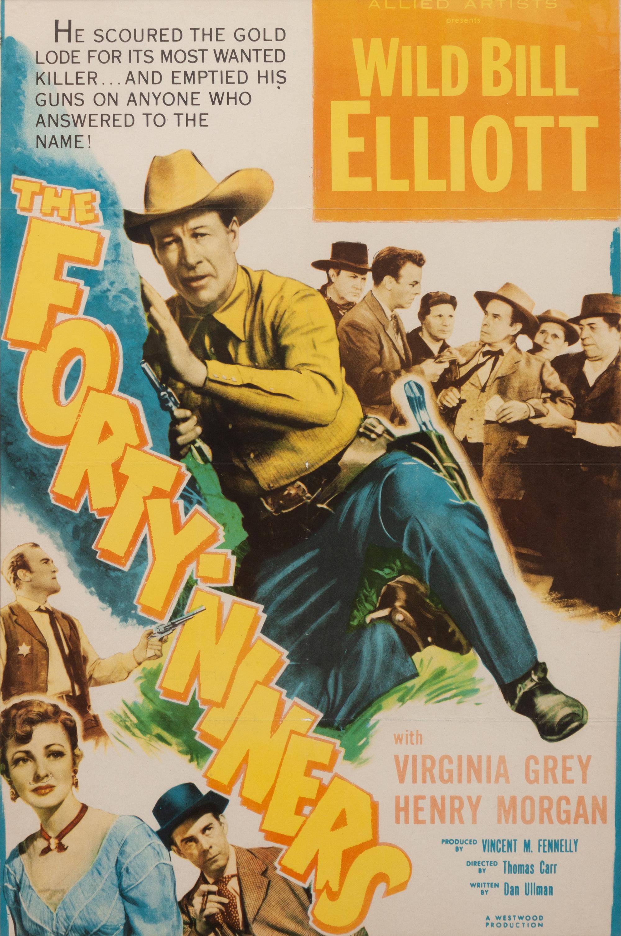 Vintage Movie Poster, The Forty-Niners