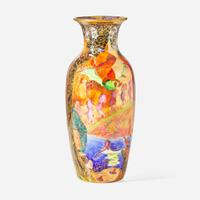 A Wedgwood Fairyland Lustre "Imps on a Bridge" Vase UK, circa 1925