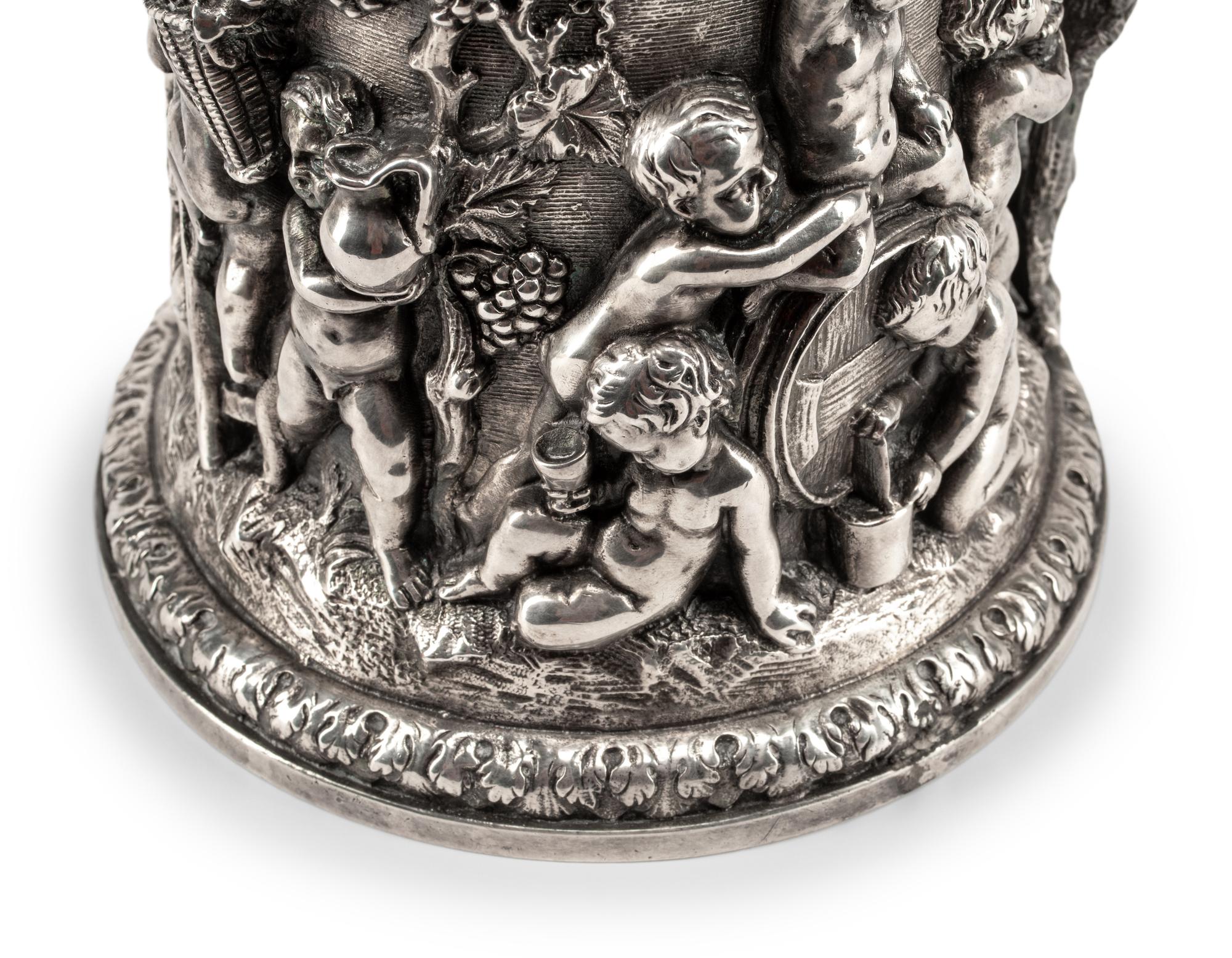 A Continental Silver-Plate Tankard