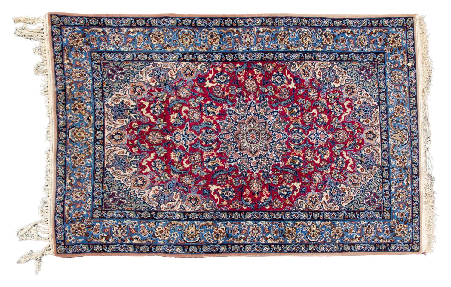 A Nain Wool Rug 5' 6 1/2" x 3' 5" — 20TH CENTURY