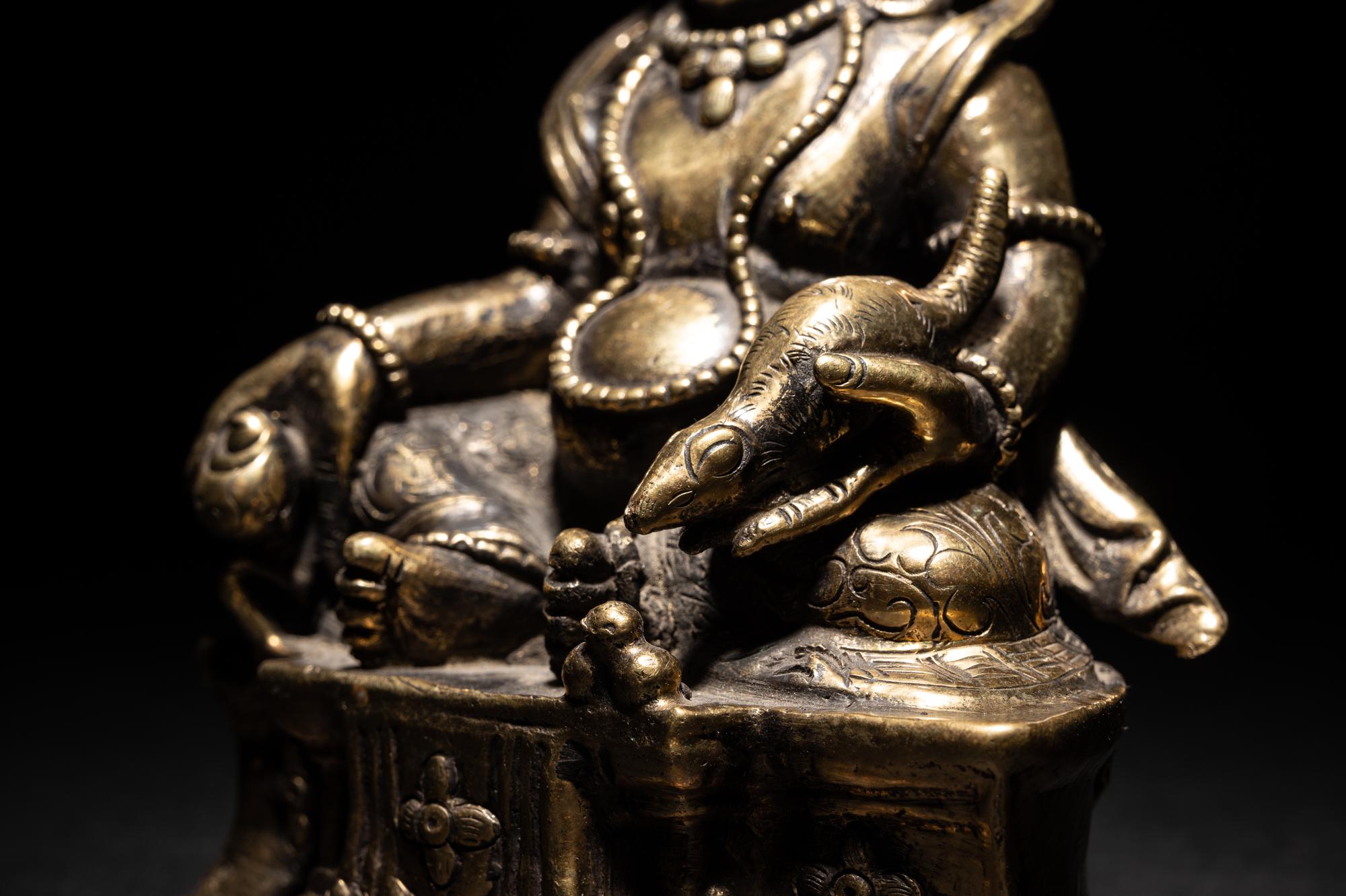 A Sino-Tibetan Bronze Figure of Jambhala