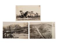[MINING]. A group of approx. 80 RPPCs & photographs of mining and oil drilling.