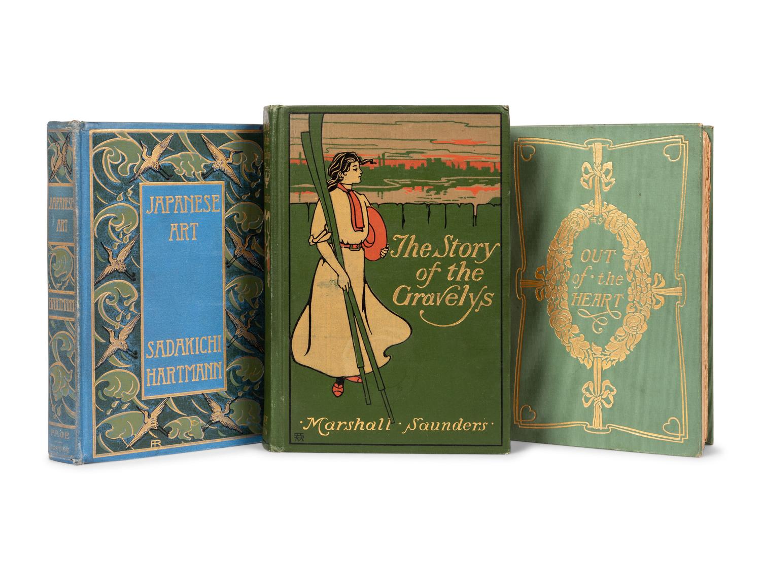 [PUBLISHER'S TRADE BINDINGS - AMERICAN]. A group of 3 bindings designed by Amy Sackler and Amy Richards.