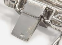 An 18K White Gold and Diamond Bracelet