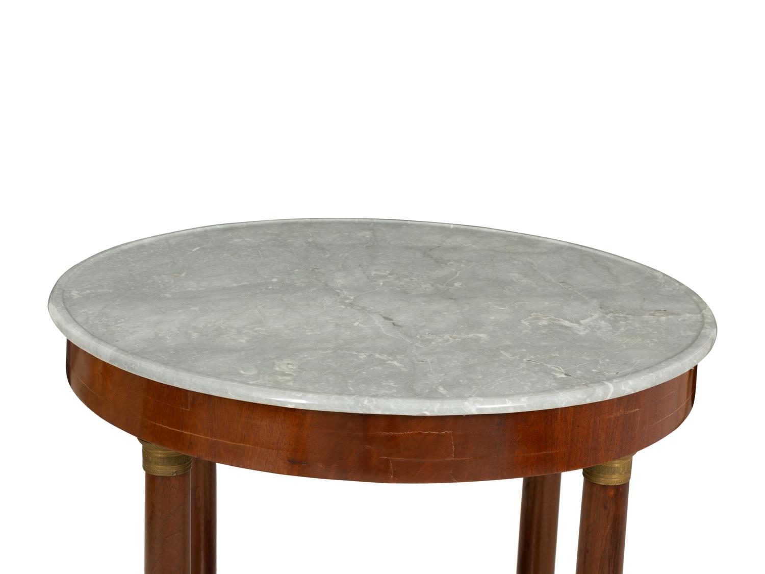 A French Empire Marble Top Center Table