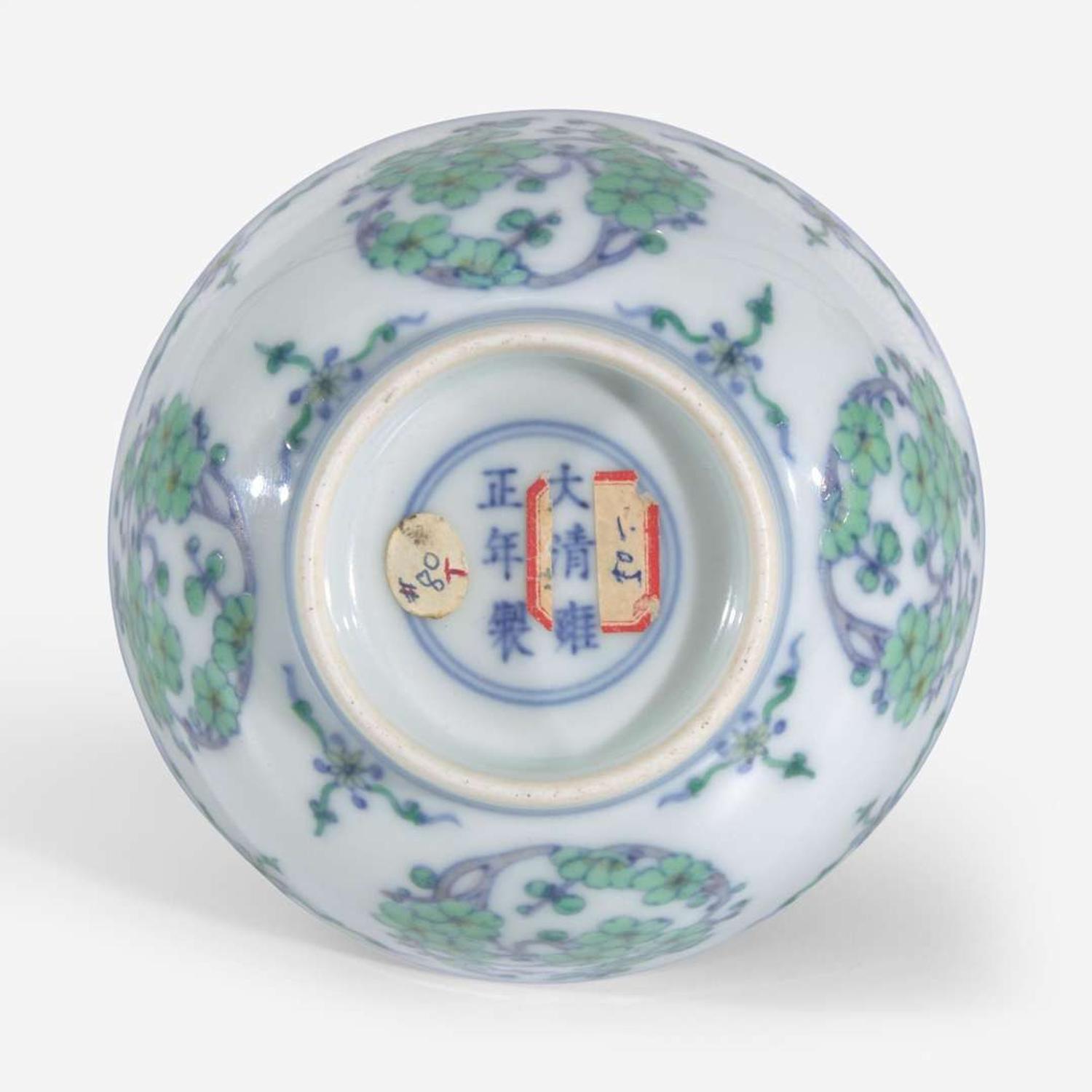 A Chinese doucai-decorated "Prunus" bowl 斗彩梅花碗 Yongzheng six-character mark and possibly of the period ????? ?????