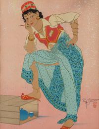 Three Jacoulet Woodblock Prints