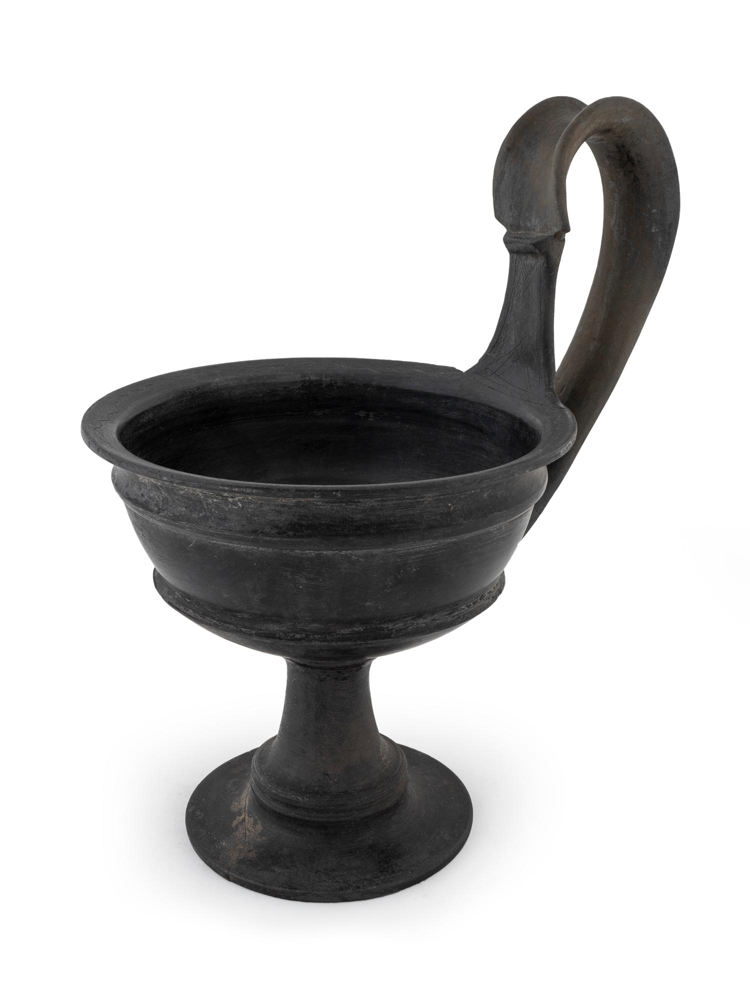 An Etruscan Bucchero Kyathos