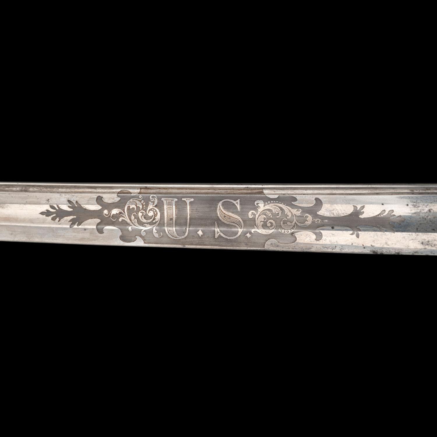 Cased Clauberg Model 1850 Foot Officers Sword Presented to Lt. Asaph Dodge of the 116th NY with Belt and Sash