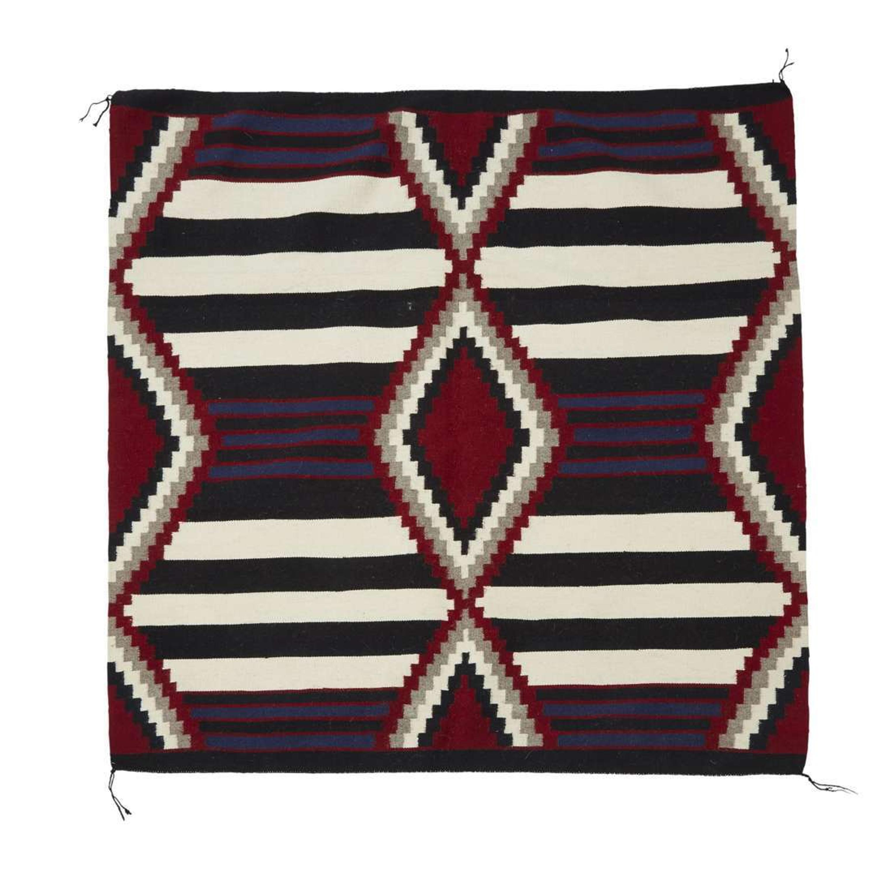 Two Navajo third phase chief's blankets last half 20th century