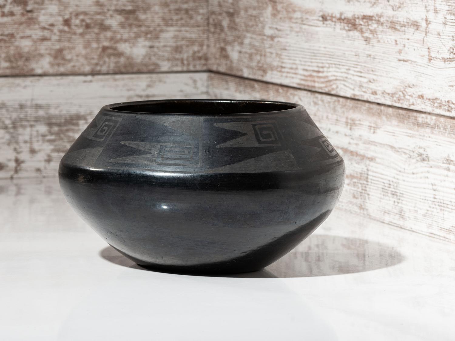Blackware Pottery Jar 1925-1943