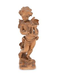 Three Carved Wood Figural Groups