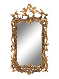 A Pair of George III Style Giltwood Mirrors