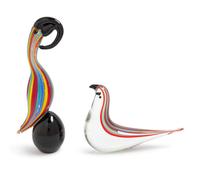 Two Murano Style Glass Birds — 20TH CENTURY