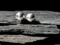 Silver Domed Screwback Earrings