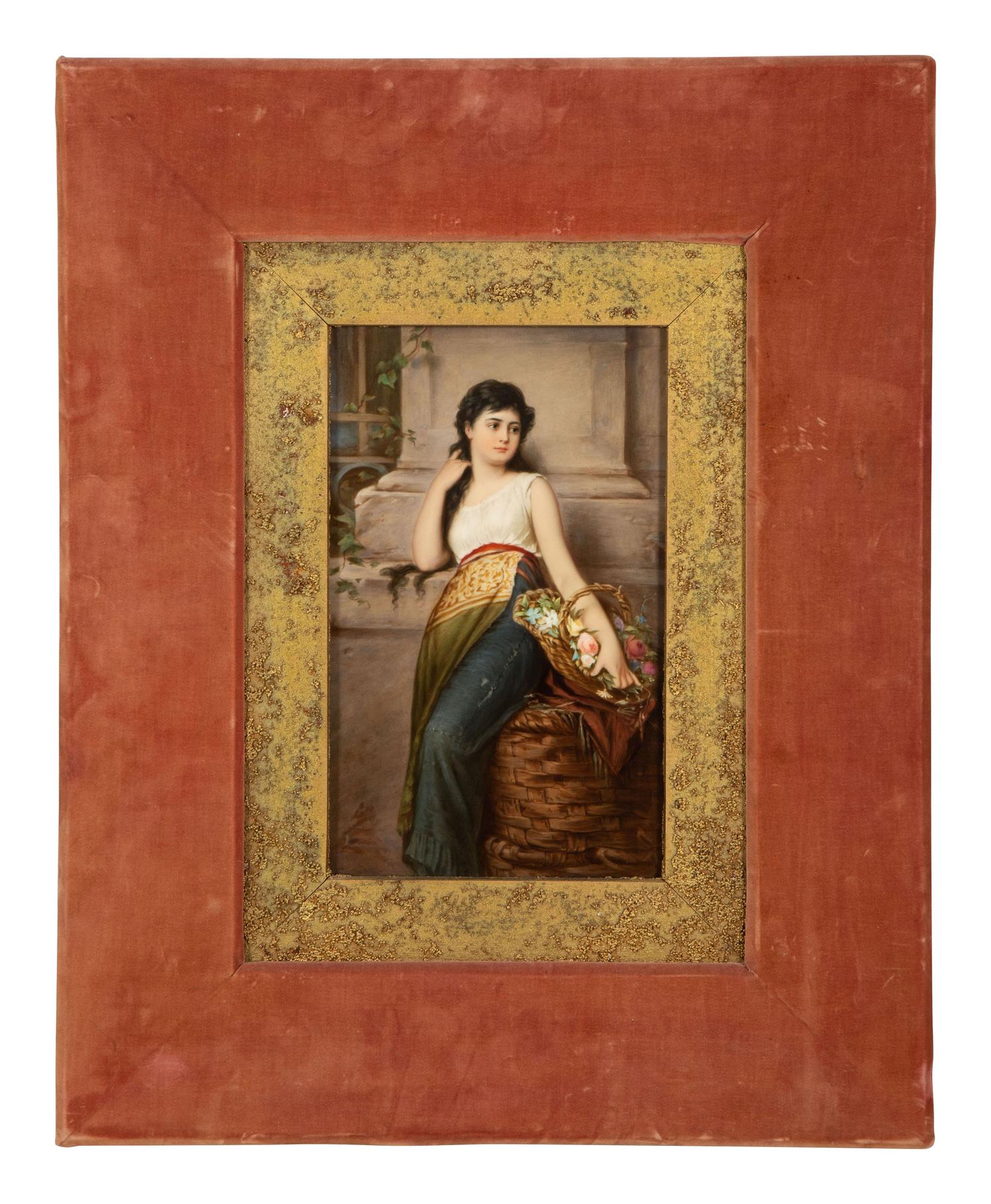 A Pair of Berlin (K.P.M.) Porcelain Plaques