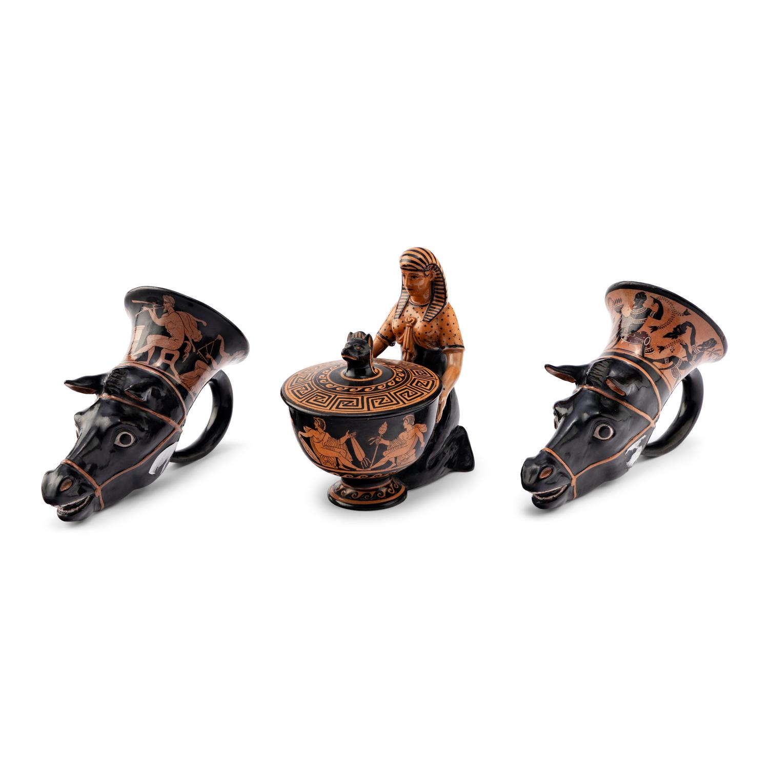 Three Attic Style Terracotta Vessels