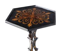 A George III Black and Gilt-Japanned Tripod Stand