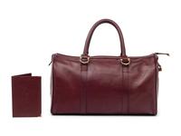 Cartier Travel Bag and Wallet in Burgundy Leather