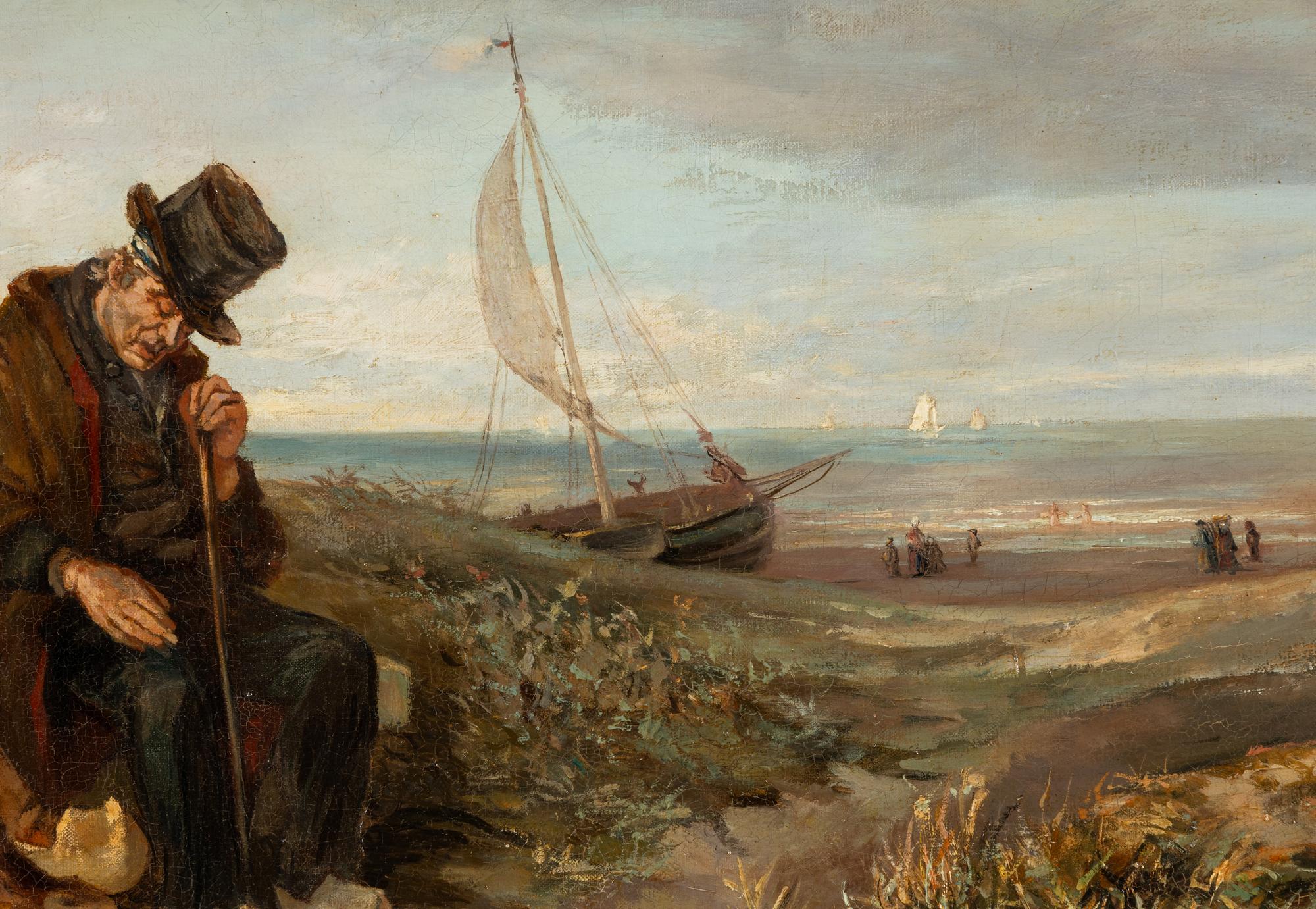 Fishermen Resting on the Beach
