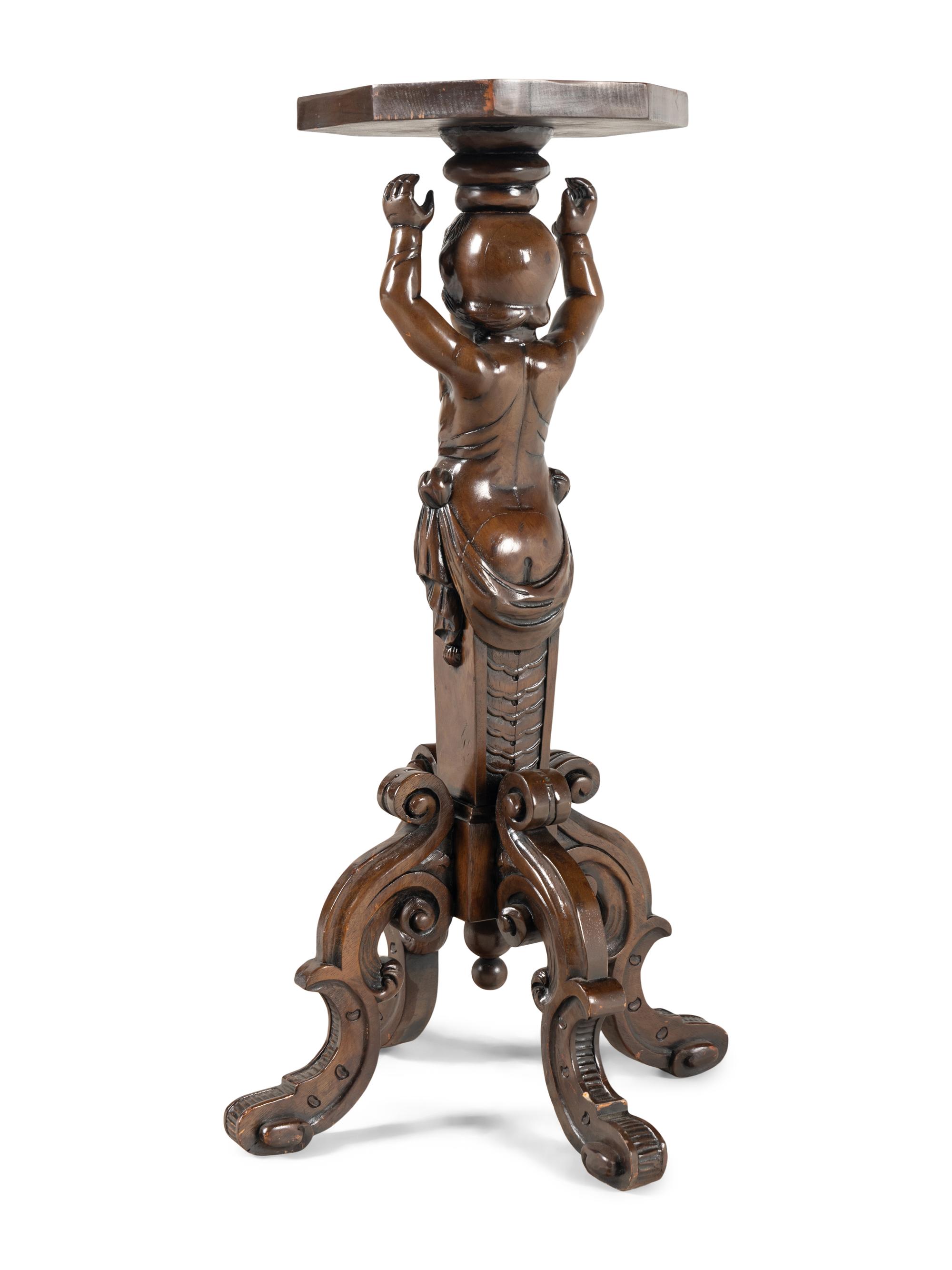 A Venetian Style Carved Figural Table