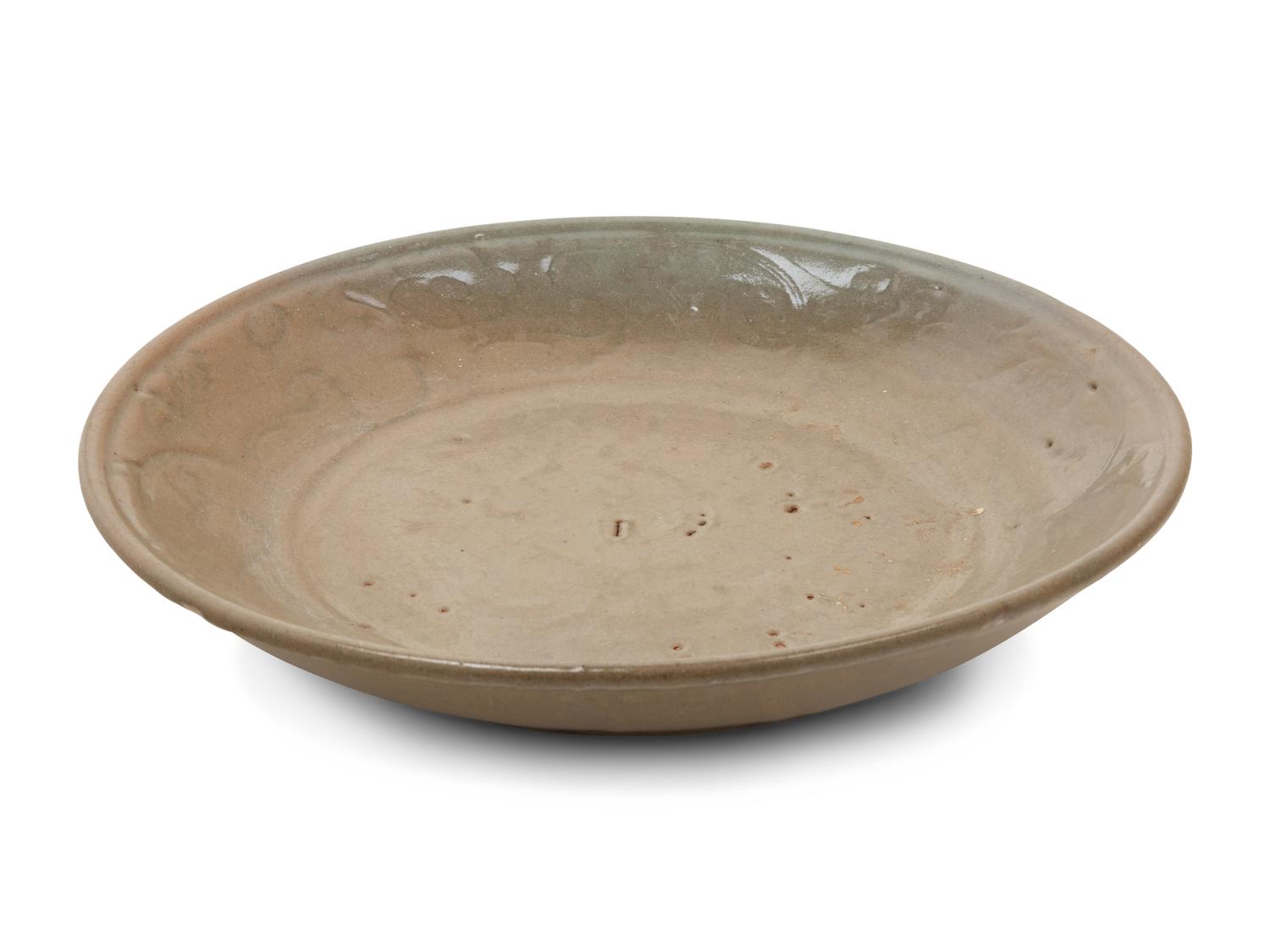 A Large Longquan Celadon Glazed Porcelain Charger