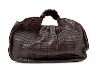 Nancy Gonzalez Brown Crocodile Bag,