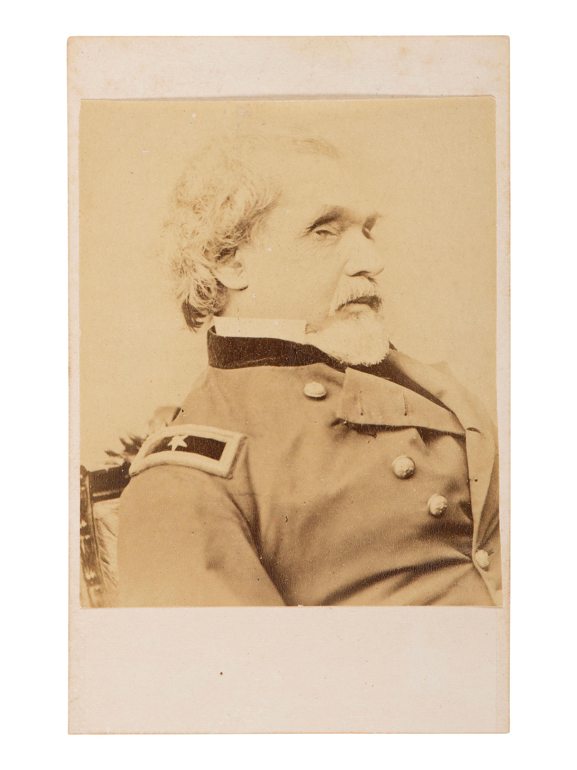 [CIVIL WAR - GETTYSBURG]. CDV of General Gabriel Paul, blinded at Gettysburg.