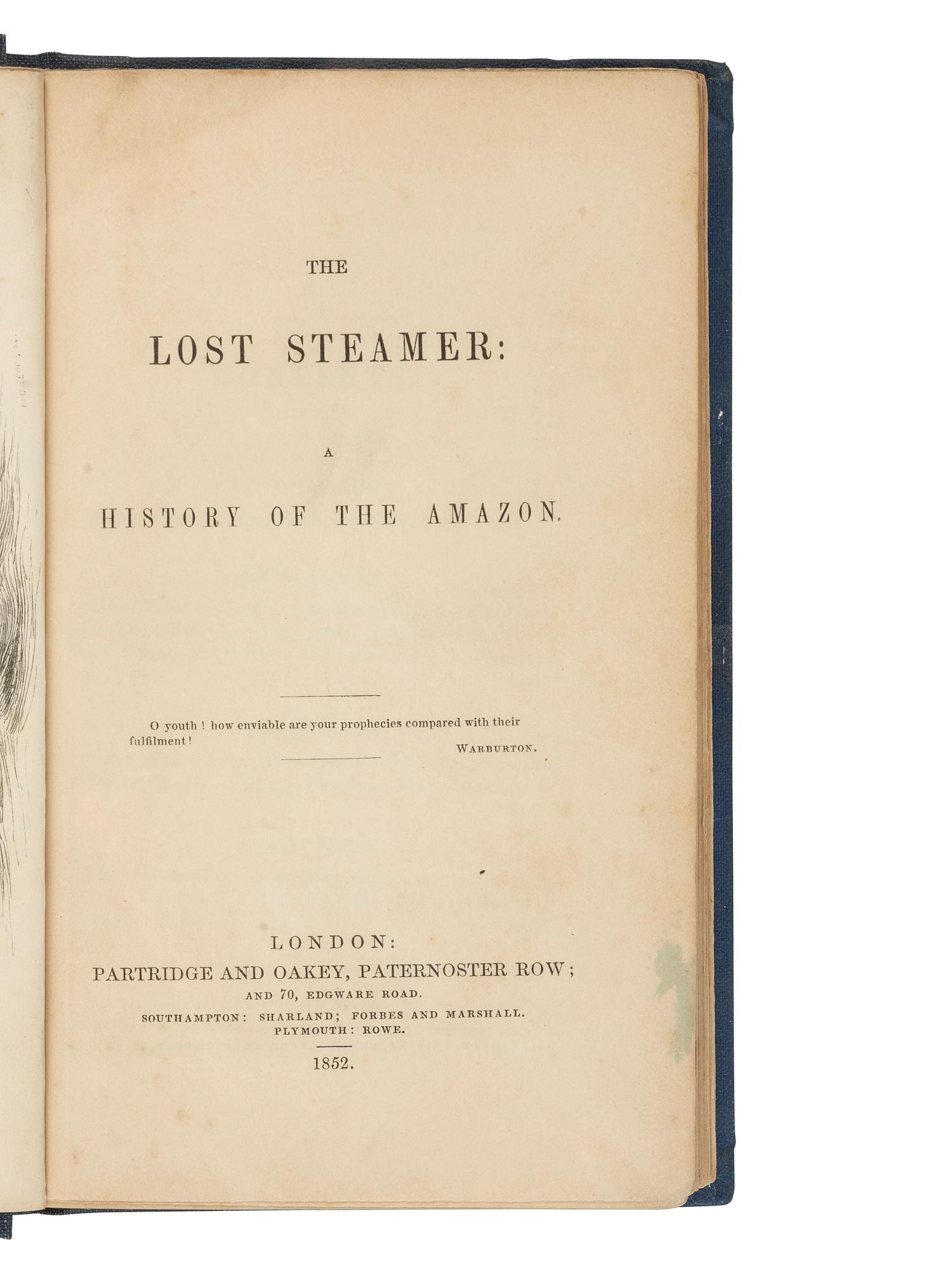 [STEAMBOATS]. A group of 8 works about American and British Steamboat disasters, comprising: