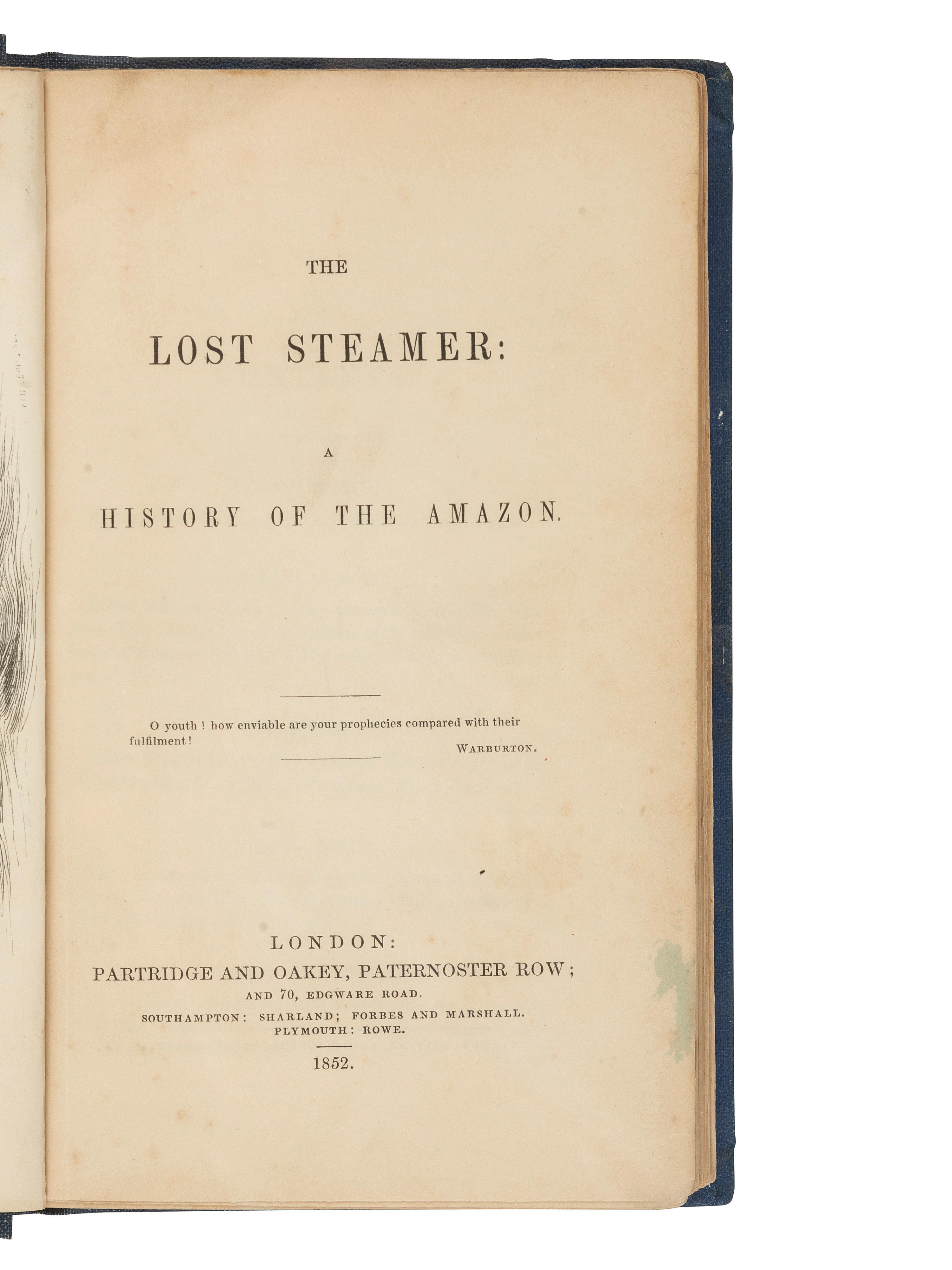 [STEAMBOATS]. A group of 8 works about American and British Steamboat disasters, comprising: