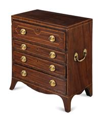 A George III Diminutive Mahogany Fall-Front Desk