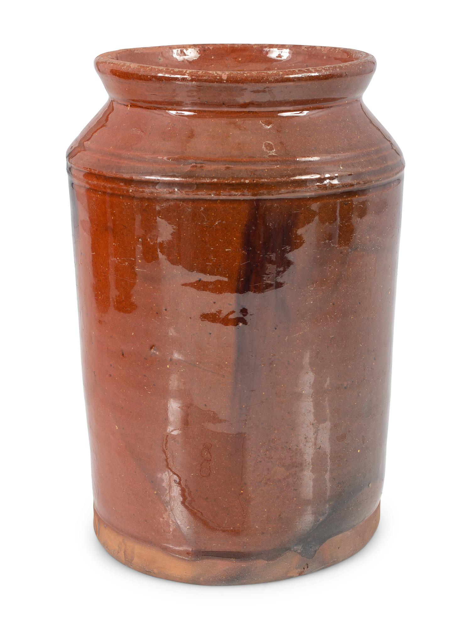 Six Redware Jars