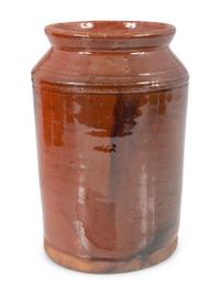 Six Redware Jars