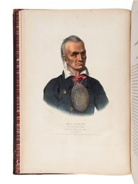 McKENNEY, Thomas L. (1785-1859) and James HALL (1793-1868). History of the Indian Tribes of North America . Philadelphia: [Edward C. Biddle, 1836]; Frederick W. Greenough, 1838; Daniel Rice and James G. Clark, 1844.