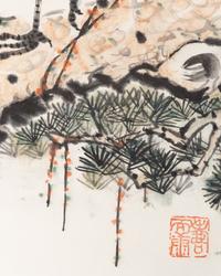 Three Chinese Paintings Scrolls
