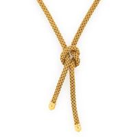 RICCARDO MASELLA, YELLOW GOLD KNOT NECKLACE