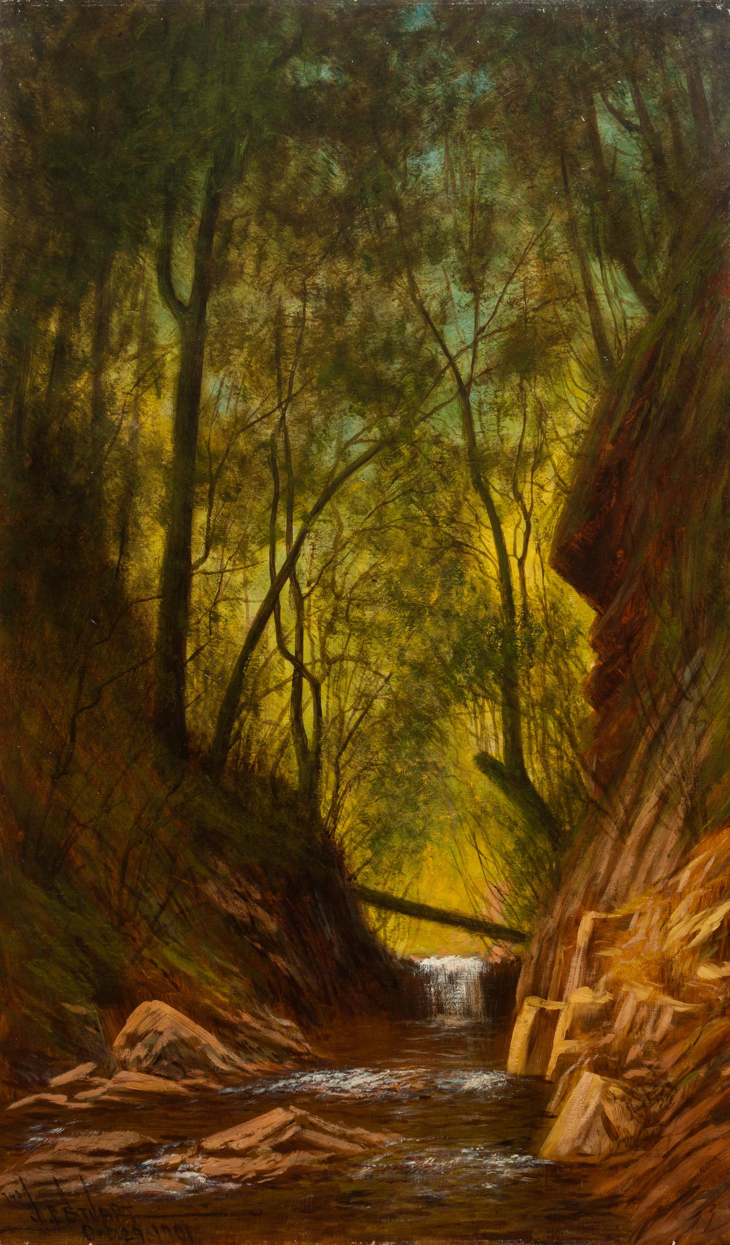 James Everett Stuart, (American 1852-1941), Benitenecia Creek Near Santa Cruz, CA, 1901