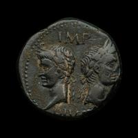 [ANCIENT] Augustus & Marcus Agrippa. AE Dupondius. (10-14 CE)