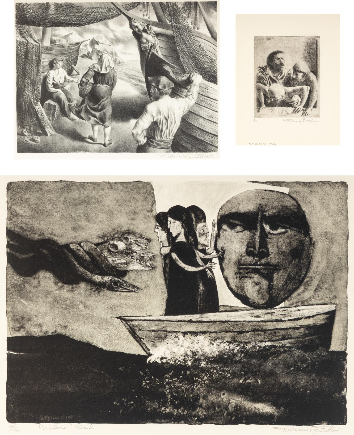 By the Ark , The Elders, and Poseidon’s Friend (three works)