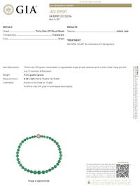 A Green Jadeite and Pearl Beaded Necklace