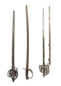 A Collection of Twelve Swords Length of longest 63 inches. — 18TH CENTURY AND LATER