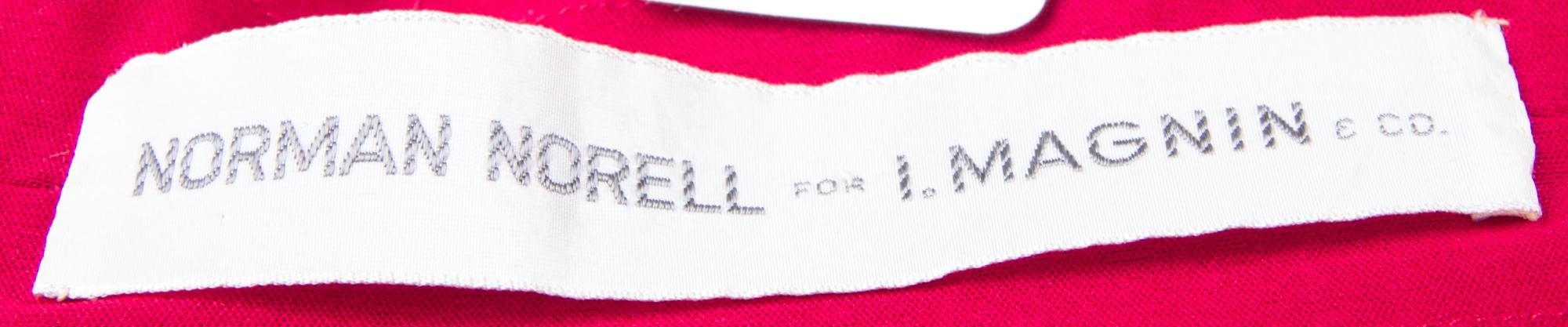 A Norman Norell Red Mermaid Dress,