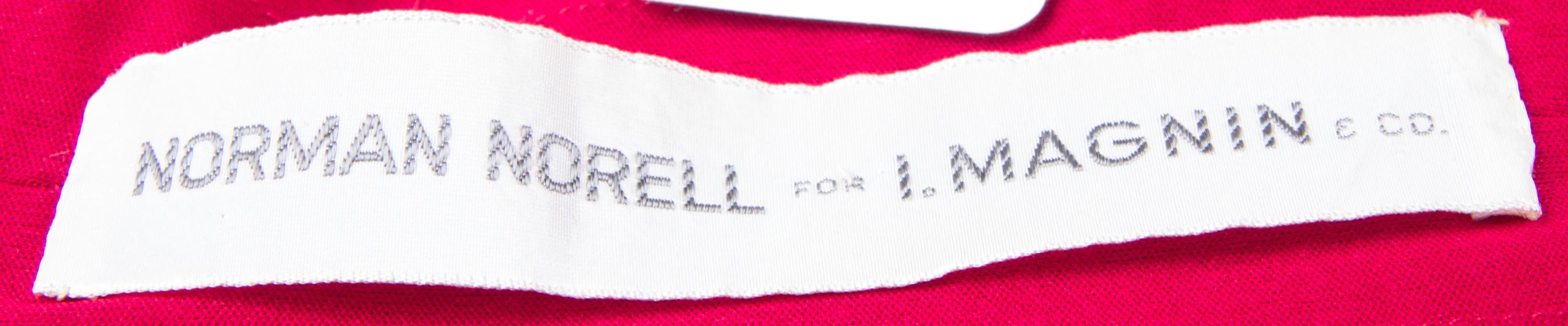 A Norman Norell Red Mermaid Dress,