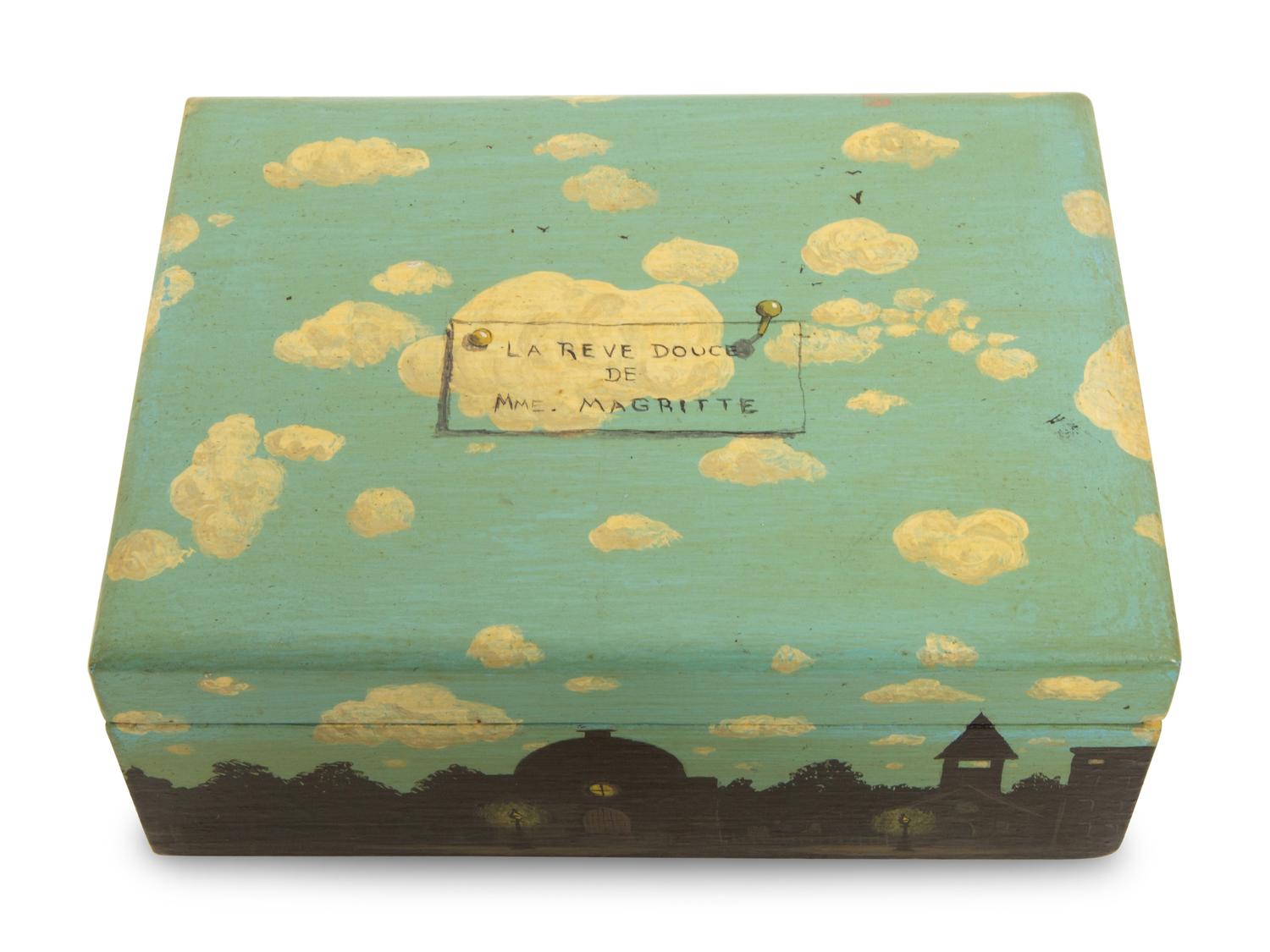 A Surrealist Painted Table Box