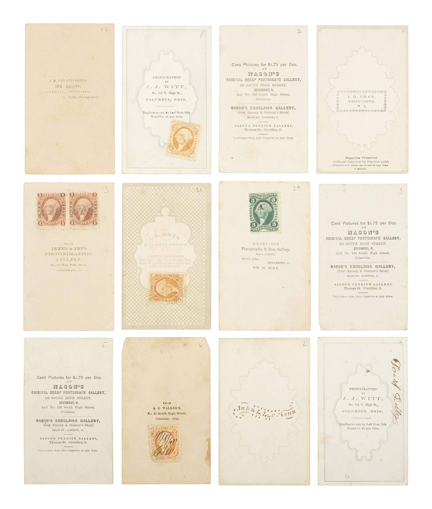 [CIVIL WAR]. CDV album containing images of New Jersey and Ohio soldiers, including casualties.