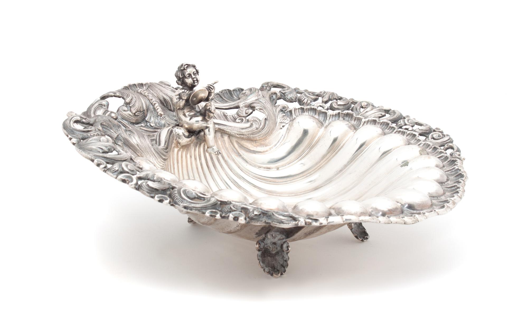 An Italian Silver Dish Width 12 3/4 inches. — 19TH/20TH CENTURY
