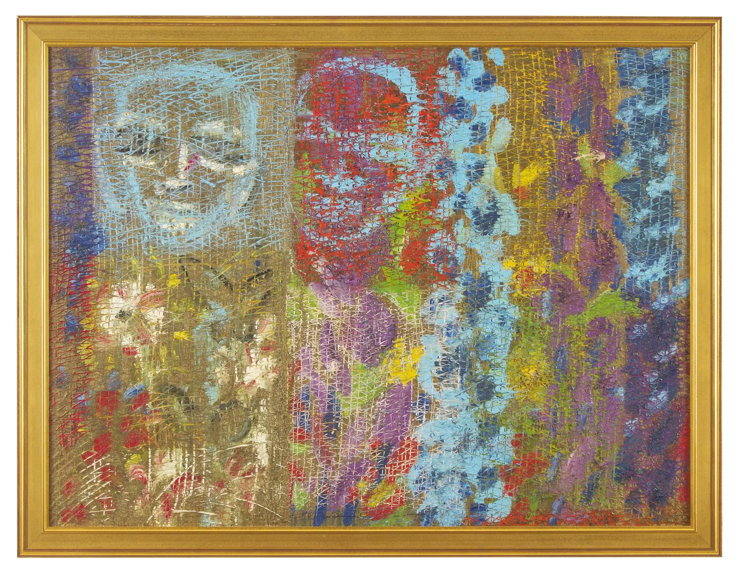 Badi Baba and Delphiniums, 2002