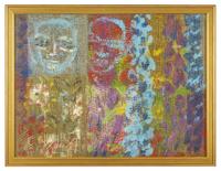 Badi Baba and Delphiniums, 2002